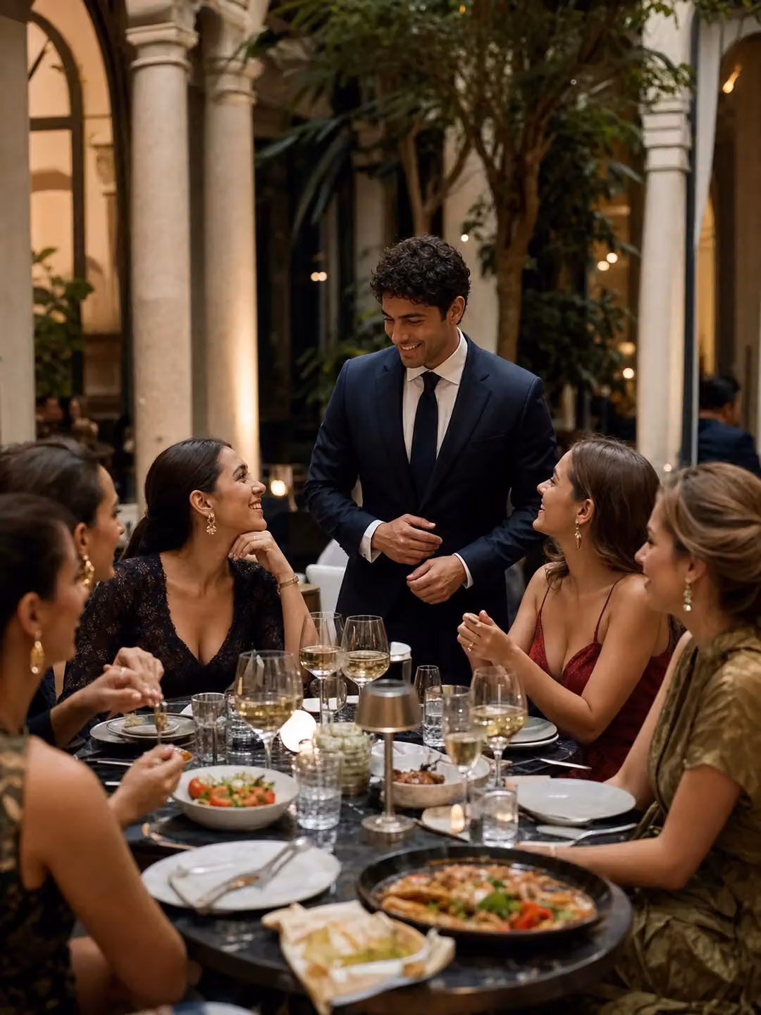 Madrid bachelorette models dinner package